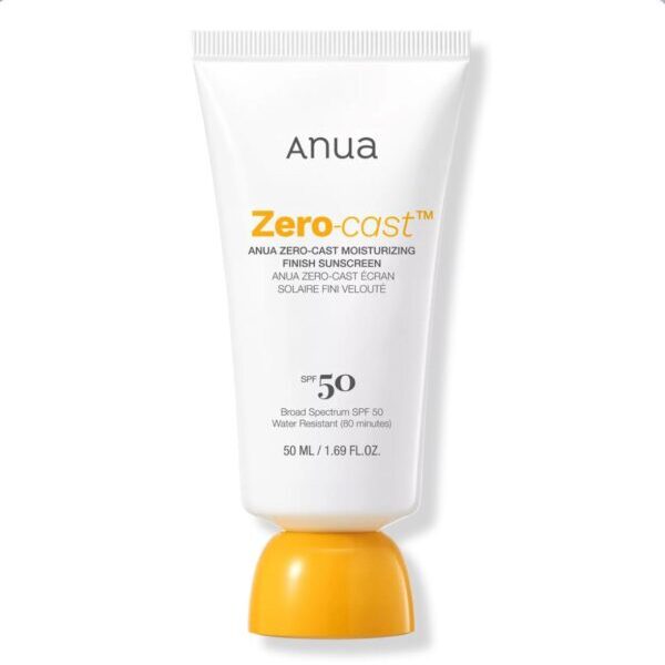 ANUA Zero-Cast Moisturizing Finish Sunscreen SPF 50 (50ml)