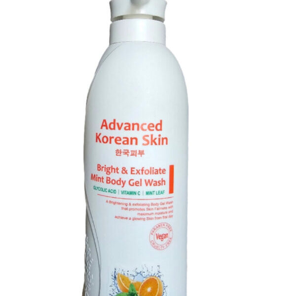 ADVANCED KOREAN SKIN BRIGHT AND EXFOLIATE MINT BODY GEL WASH- 1200ML